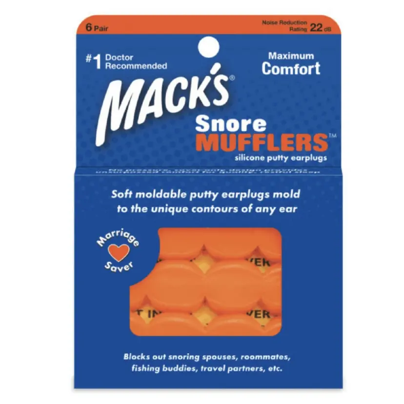 SnoreMufflers Earplugs 6 pairs