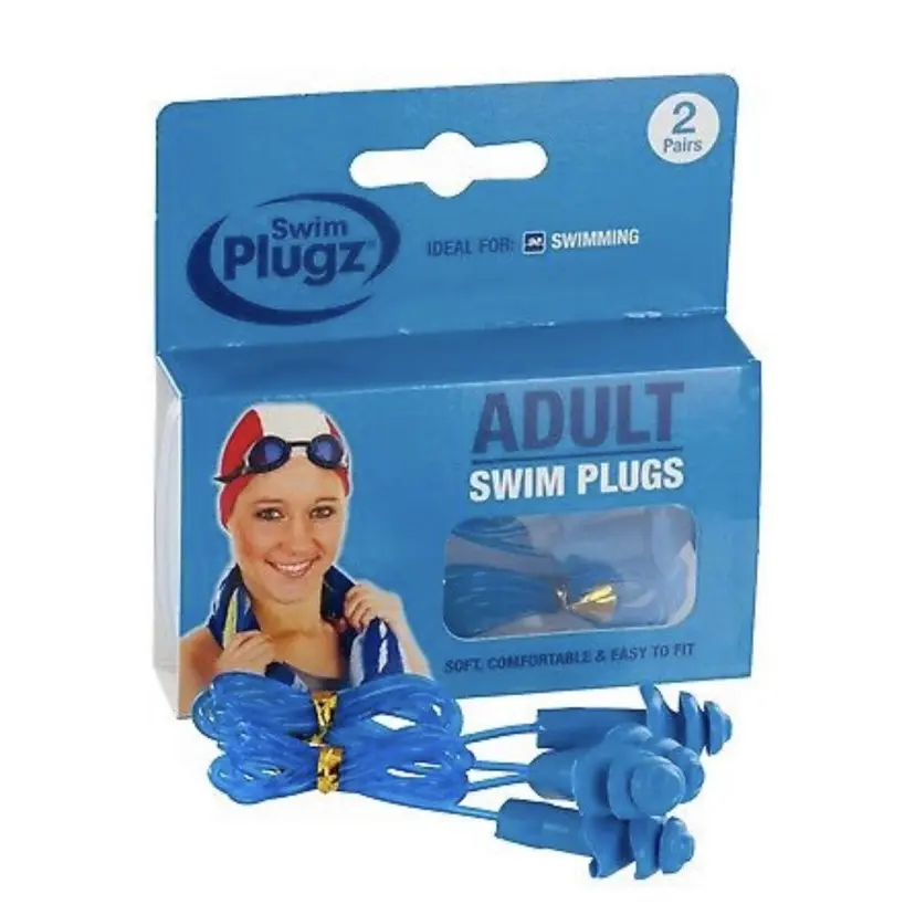 Swim Plugz Adult Earplugs 2 pairs