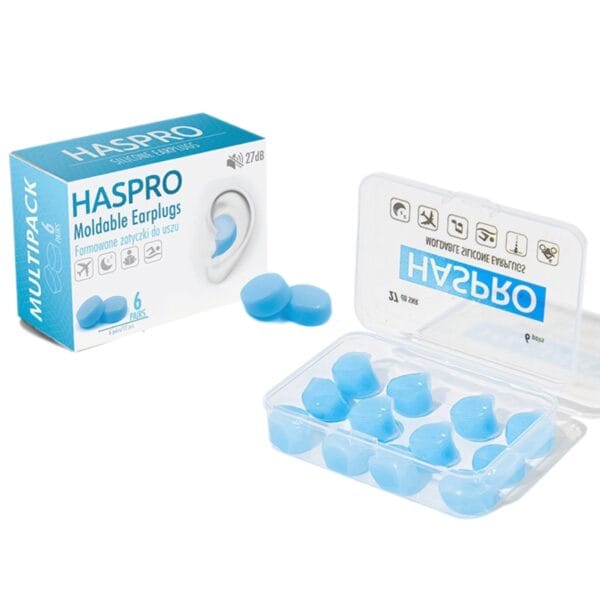 Haspro Silicone Earplugs 6 pairs