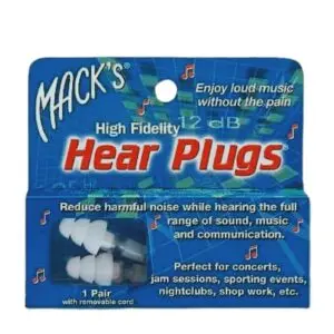 High Fidelity Hear Plugs Earplugs 1 pair