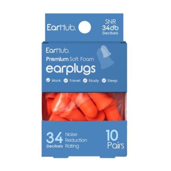 EarHub Sleepwell Orange Earplugs